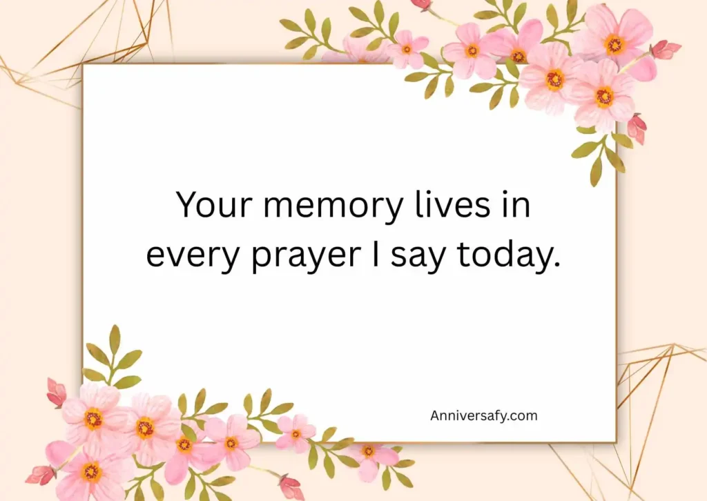 Death Anniversary Prayer Quotes for Loved Ones