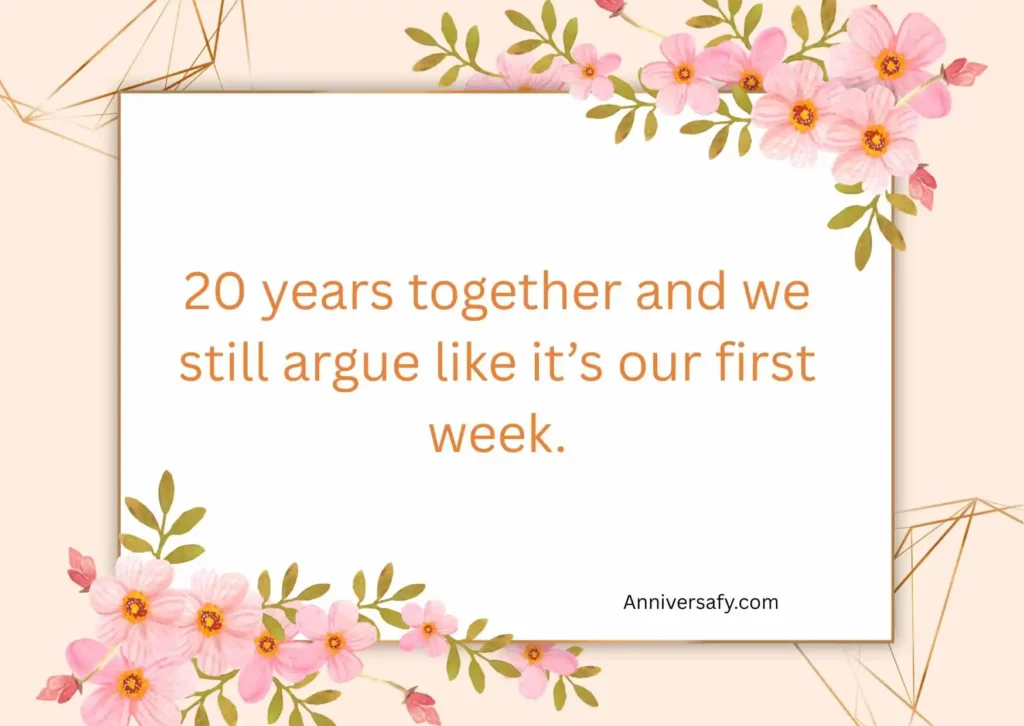 Funny 20 Year Anniversary Quotes 