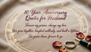 10 Year Anniversary Quotes for Husband