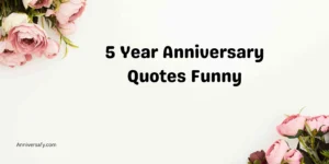 5 Year Anniversary Quotes Funny