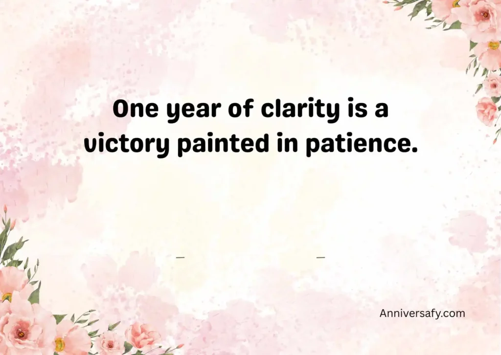Celebrating the First Year of Sobriety